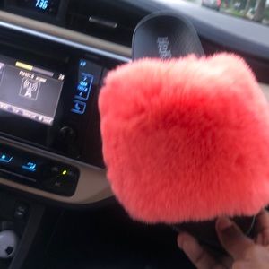 Coral furry slides